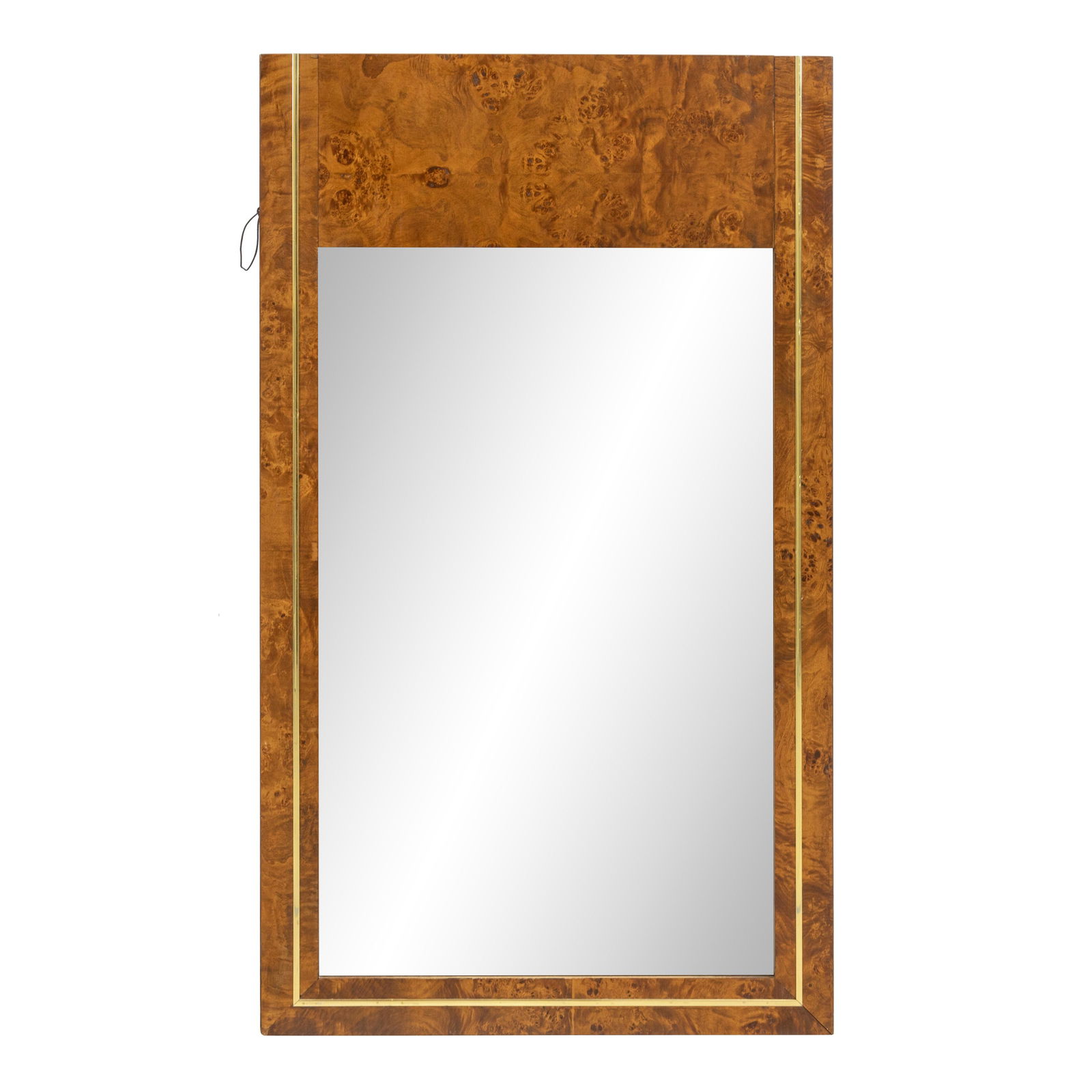 Milo Baughman Style - Burl Mirror (1 of 3)