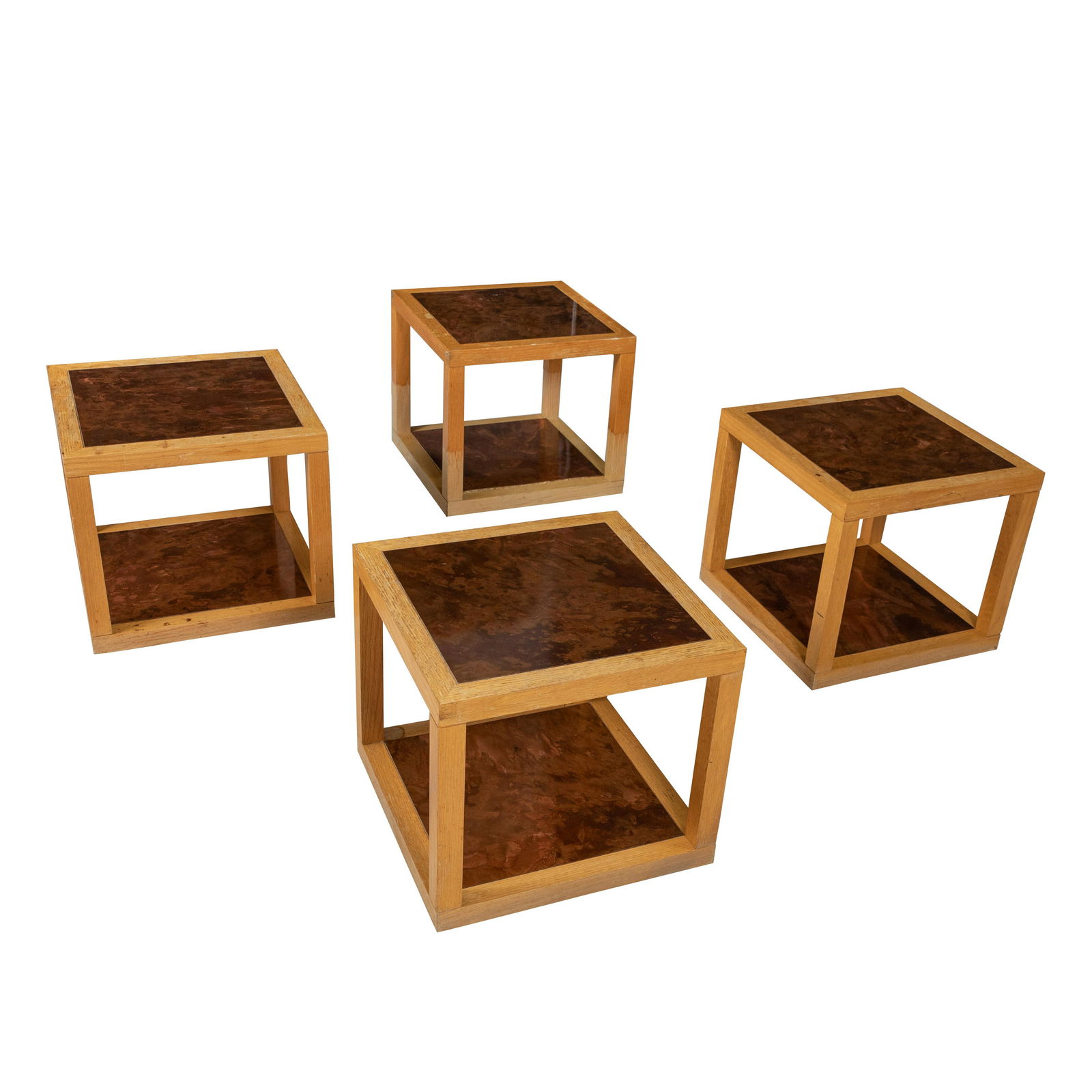 Oak and Copper Table Set (1 of 4)