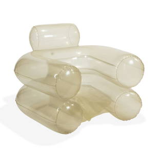 de Pas, d'Urbino & Lomazzi - Blow Chair: Description - An Inflatable "Blow Chair" by Jonathan de Pas, Donato d'Urbino & Lomazzi for Poltrona Zanotta. Dimensions - 31" x 37" x 35"