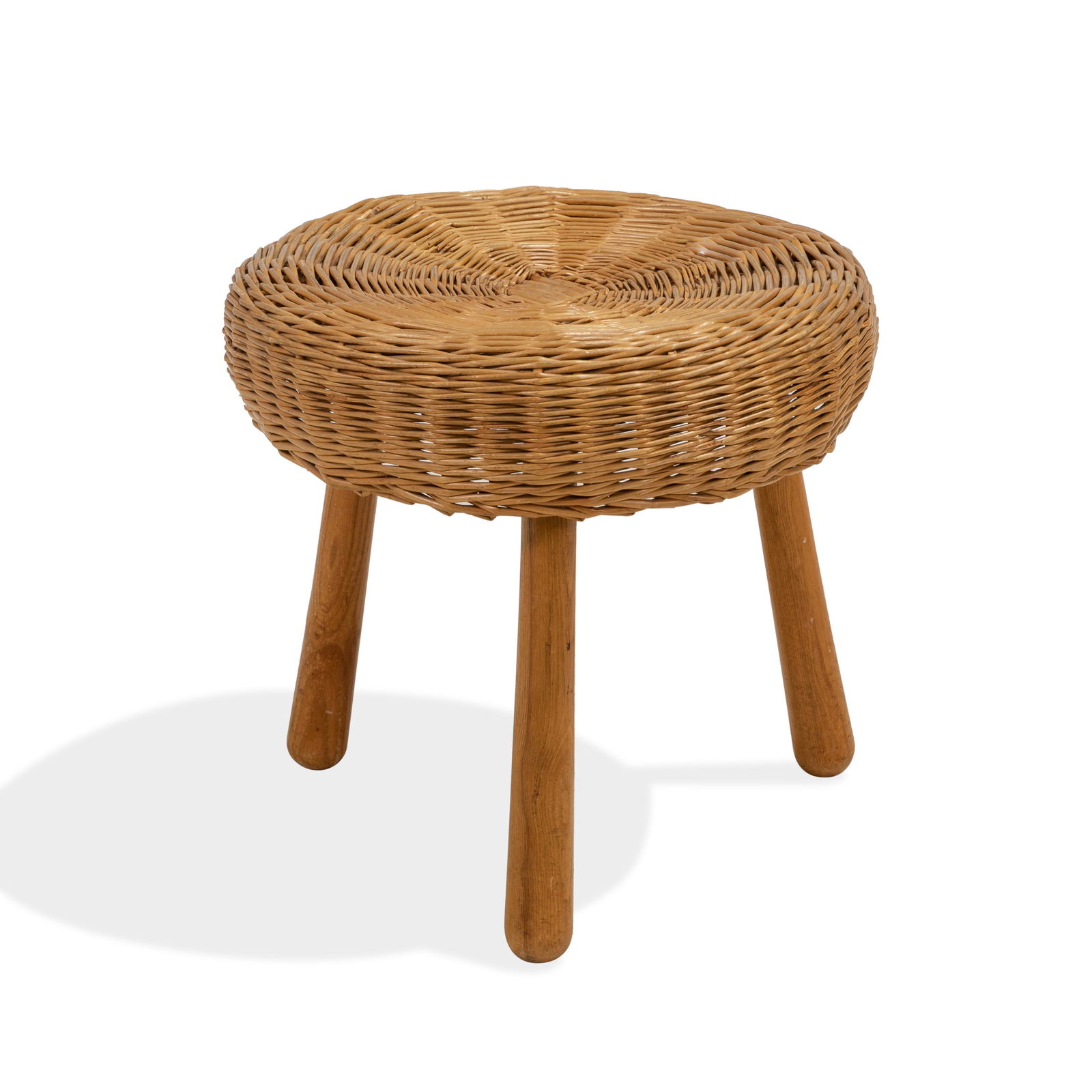 Tony Paul (Attr.) - Wicker Stool (1 of 3)