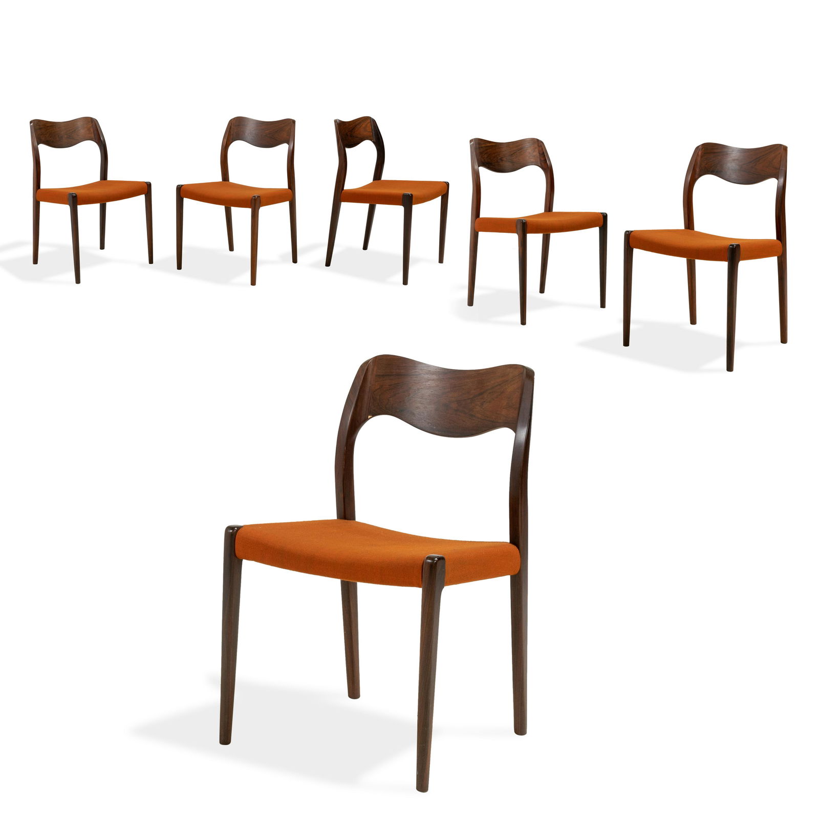 Niels Moller - Rosewood Model 71 Dining Chairs (1 of 4)
