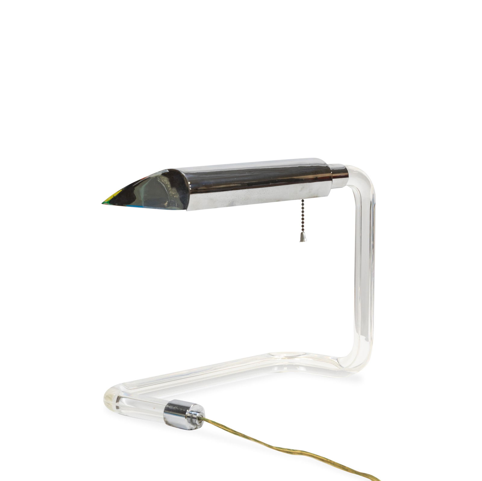 Peter Hamburger - Knoll - Lucite and Chrome Lamp (1 of 5)