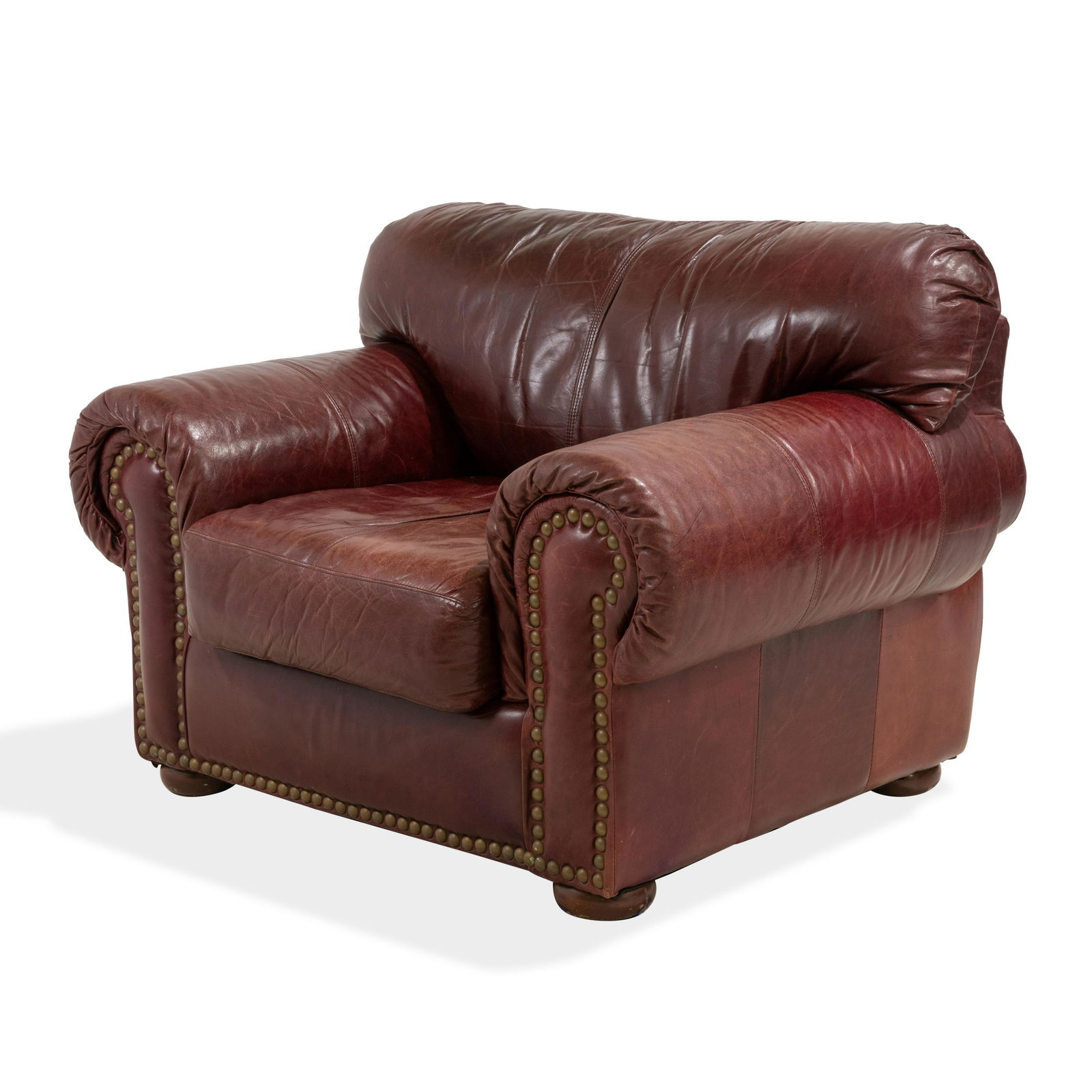 Oversized leather club chair clearance
