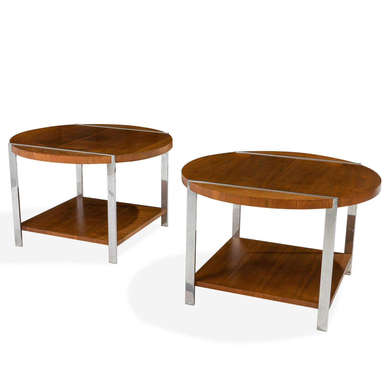 Lane - Walnut & Chrome Tables (1 of 6)