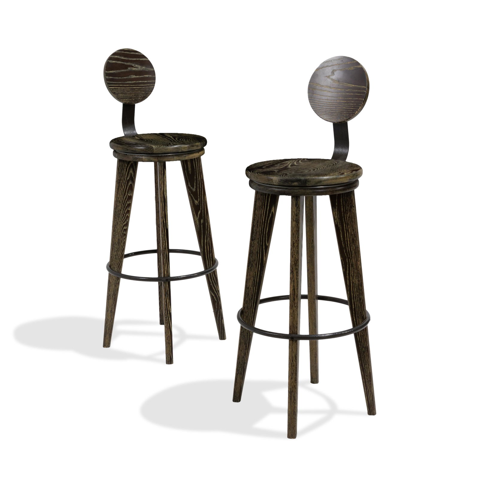 Cerused Stools - Pair (1 of 3)