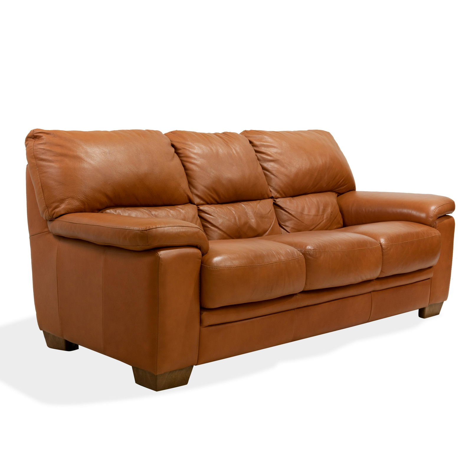 Italian Leather Sofa (1 of 2)