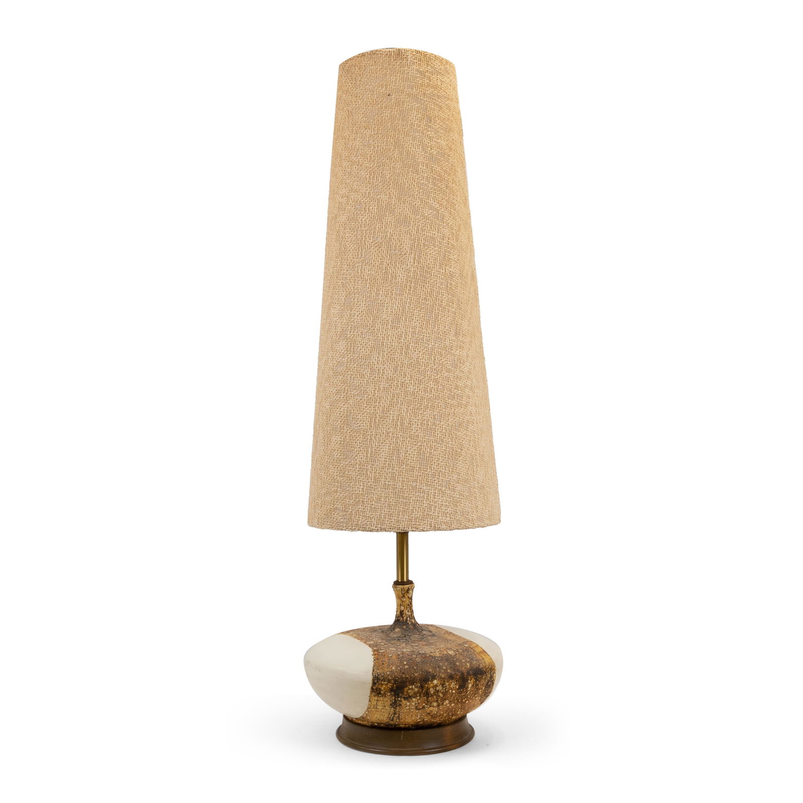 Monumental Mid Century Pottery Lamp (1 of 4)