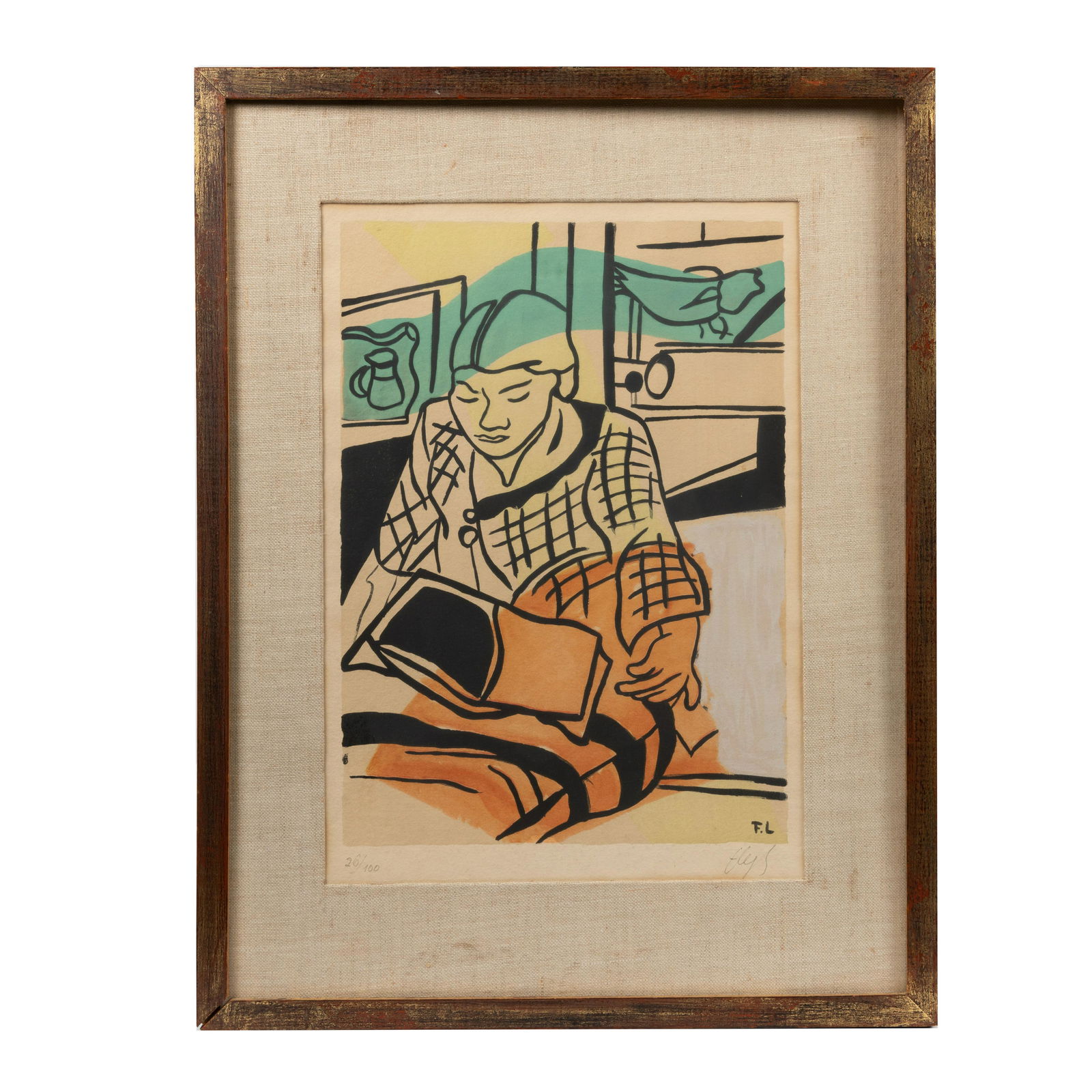 Fernand Leger - Pochoir - "La Lecture" (1 of 4)