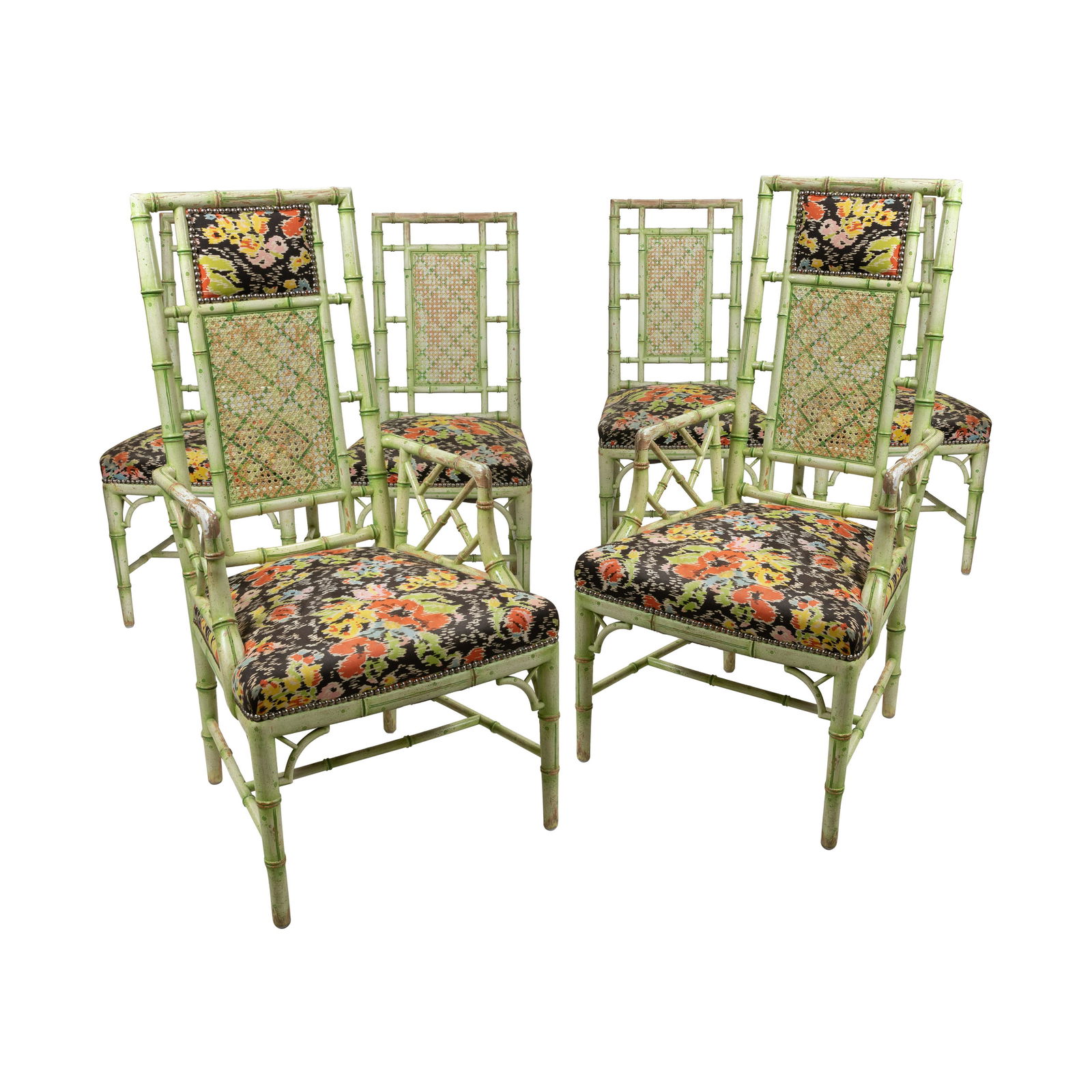 Faux Bamboo Dining Chairs (1 of 2)
