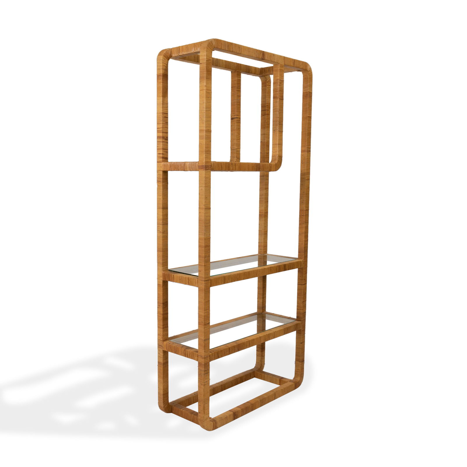 Rattan Wrapped Etagere (1 of 2)