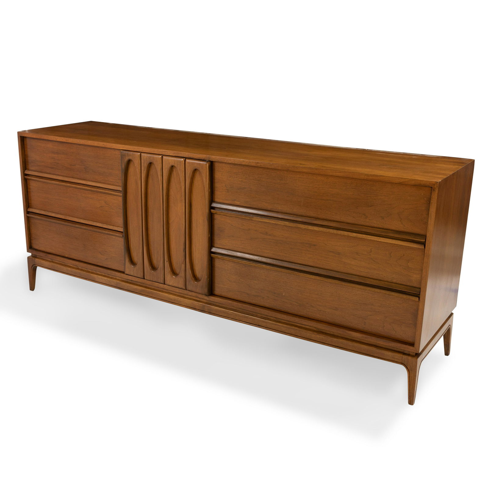Walnut Mid Century Dresser (1 of 2)