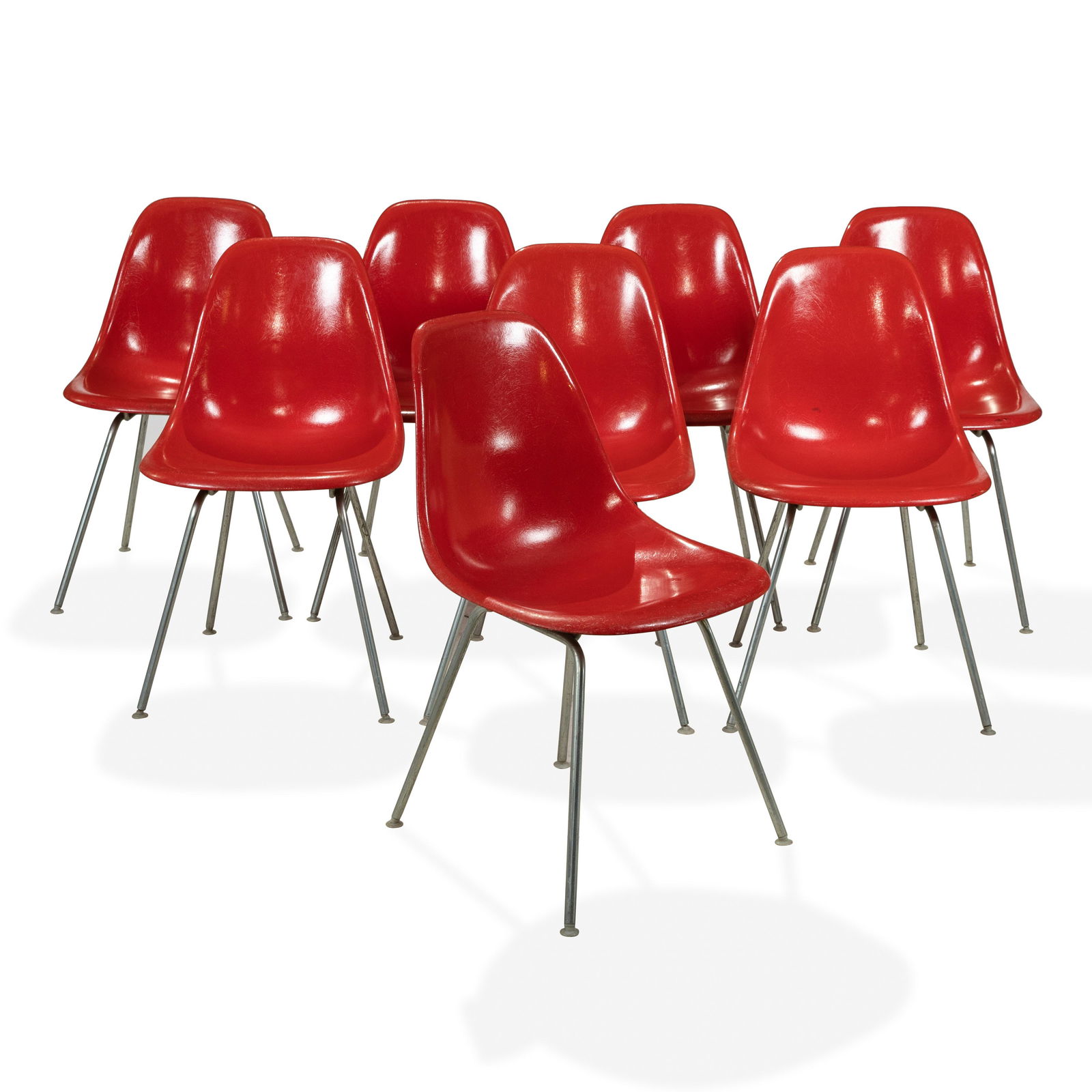 Charles & Ray Eames - Eight Shell Chairs (1 of 4)