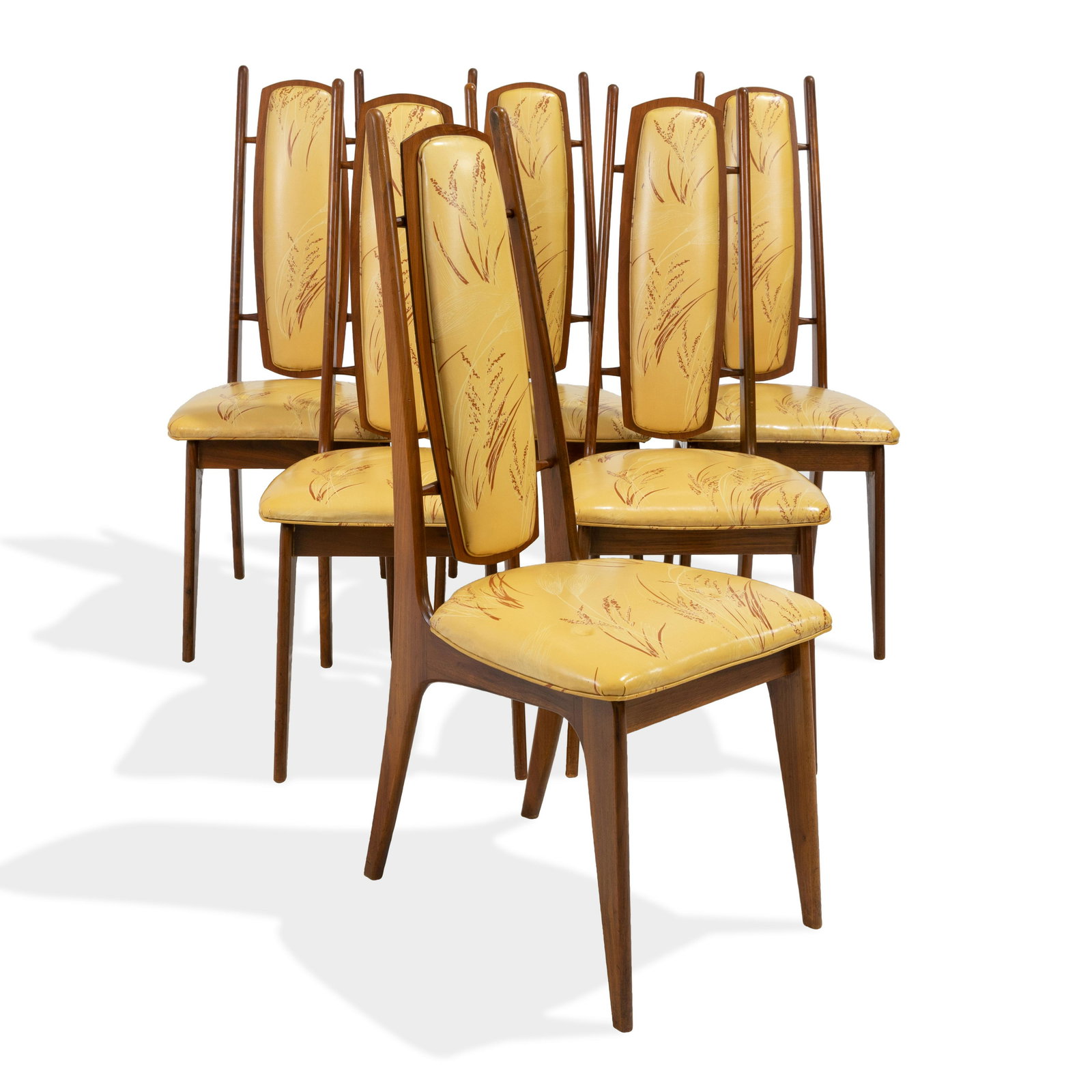 Mid Century Walnut Dining Chairs - Six (1 of 4)