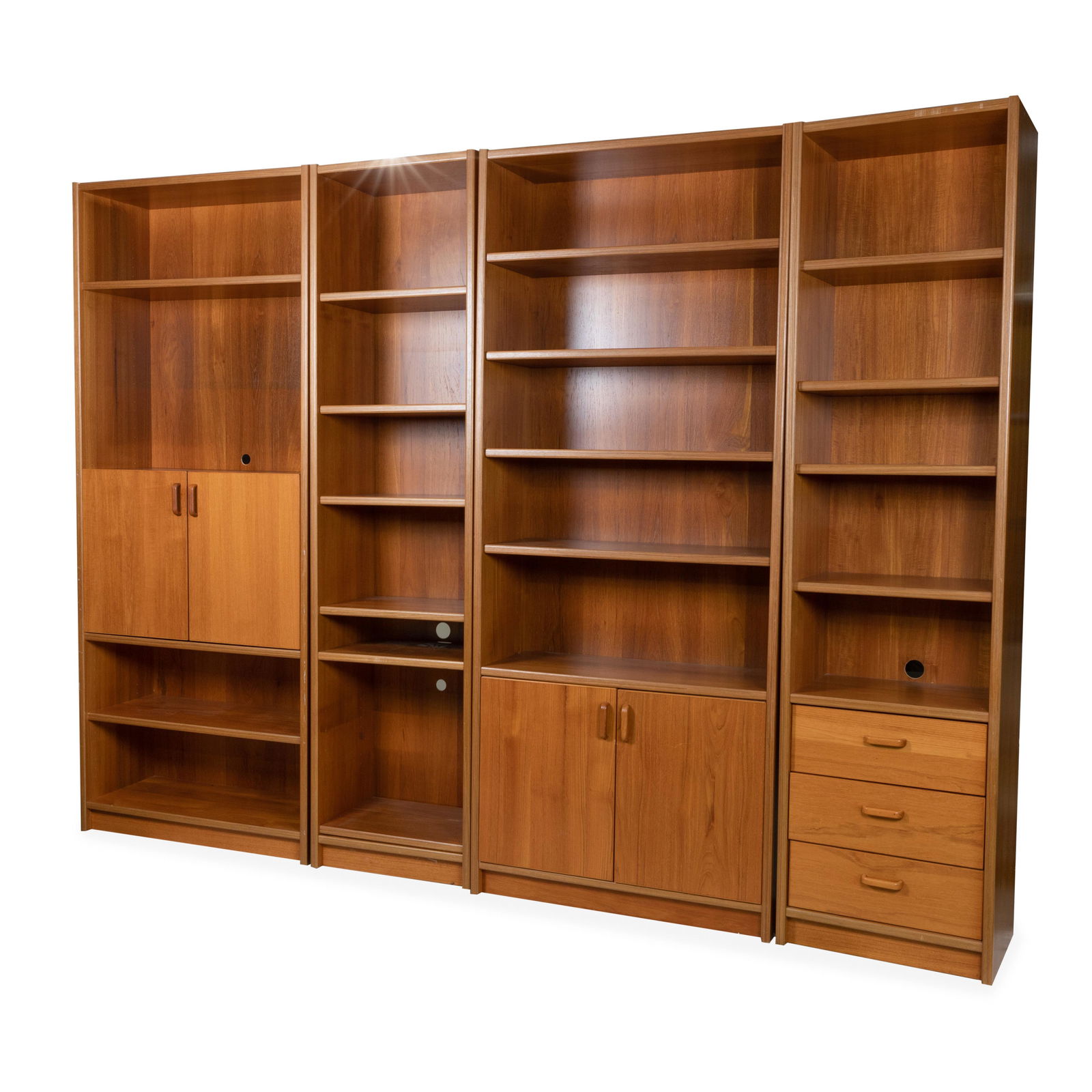 Danish Teak 4 Part Bookshelf (1 of 3)