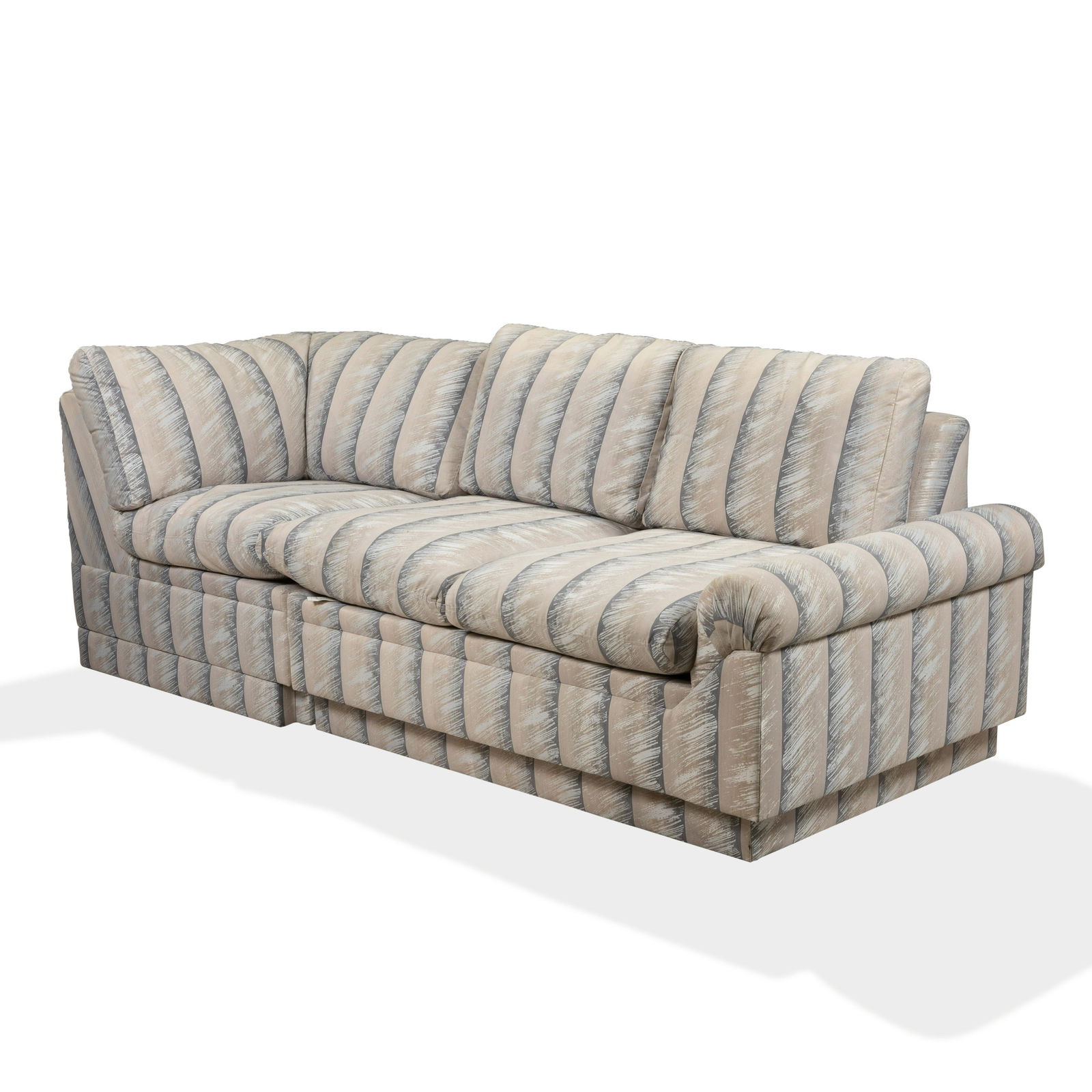 Thayer Coggin - Section Couch: Description - A two part sectional sofa by Thayer Coggin. Dimensions - 29" x 89" x 36"