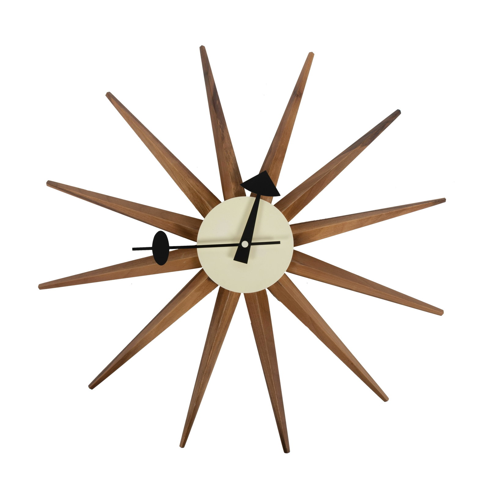 George Nelson (After) - Clock: Description - Wall clock in the manner of George Nelson. Dimensions - 23"