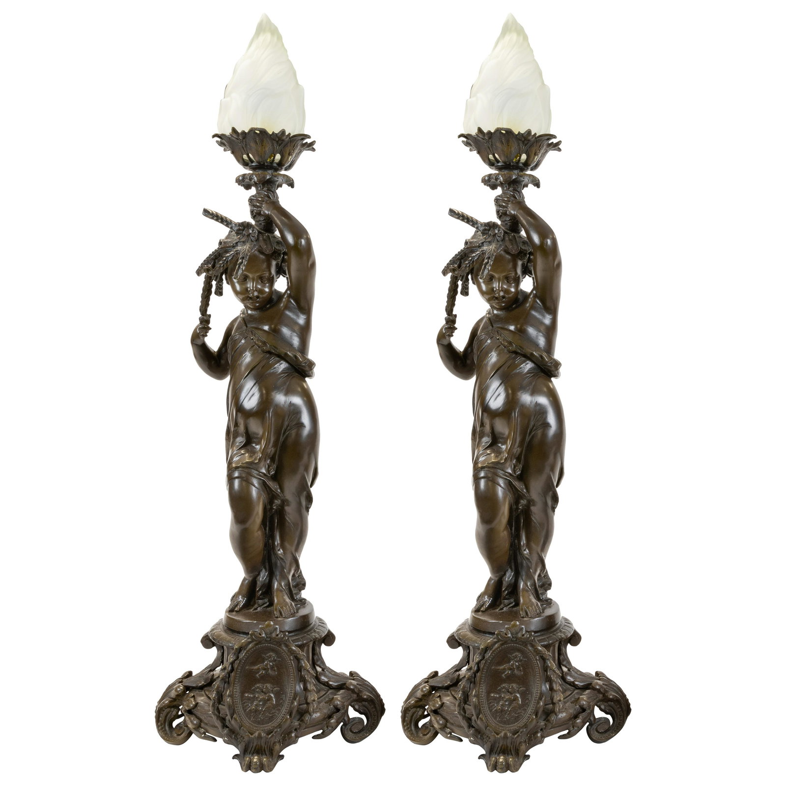 Two Bronze Lamps (1 of 6)