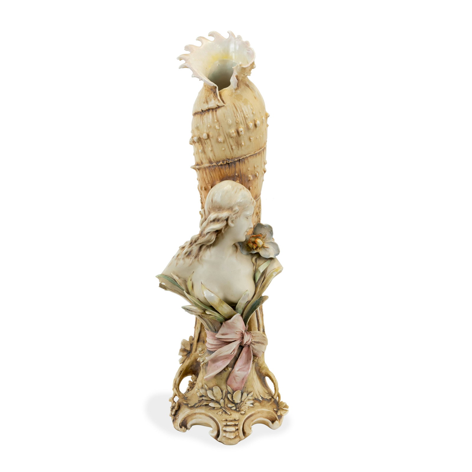Large Teplitz Figural Vase (1 of 5)