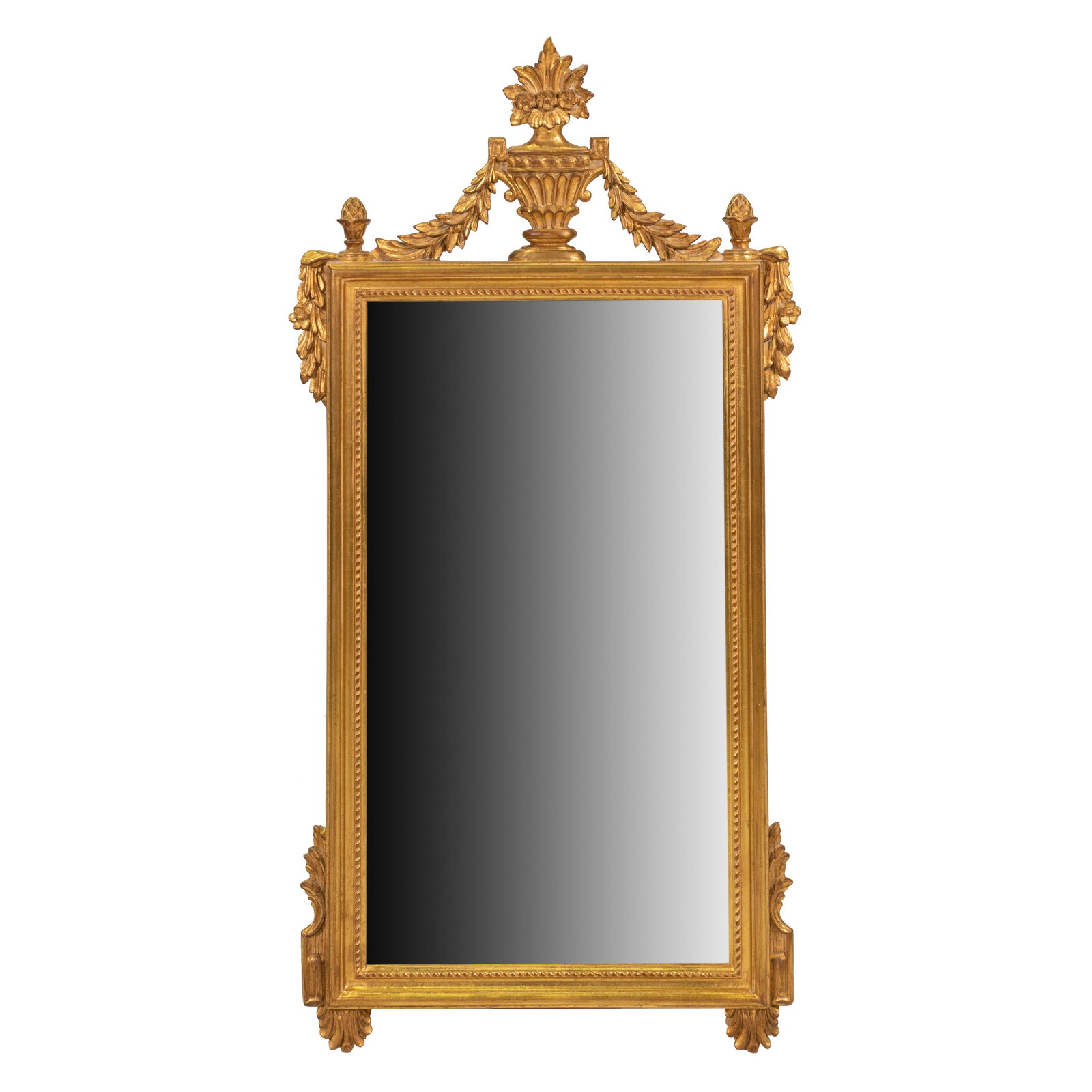 Gold Leaf Urn Top Mirror (1 of 2)