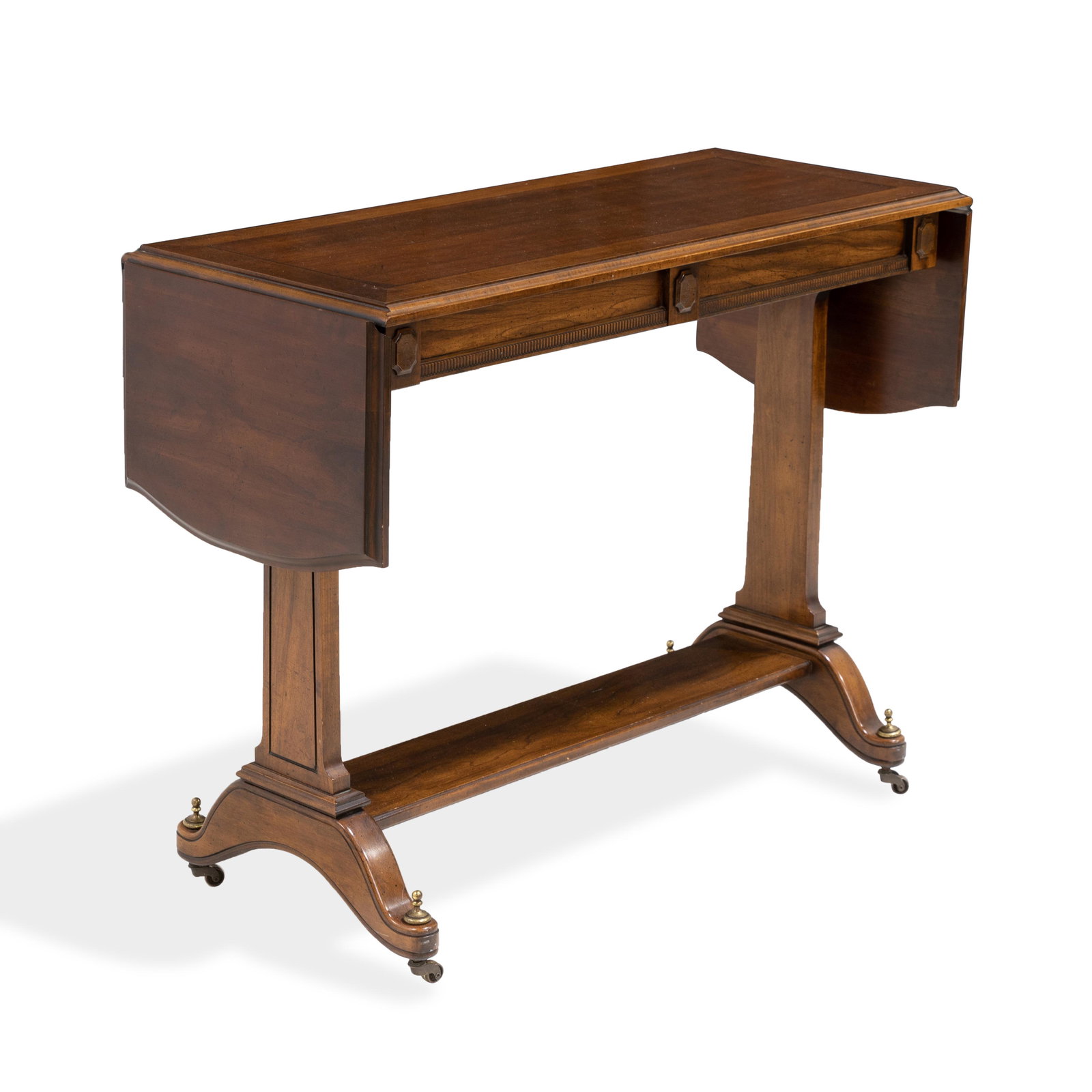 Mahogany Drop Leaf Library Table (1 of 3)