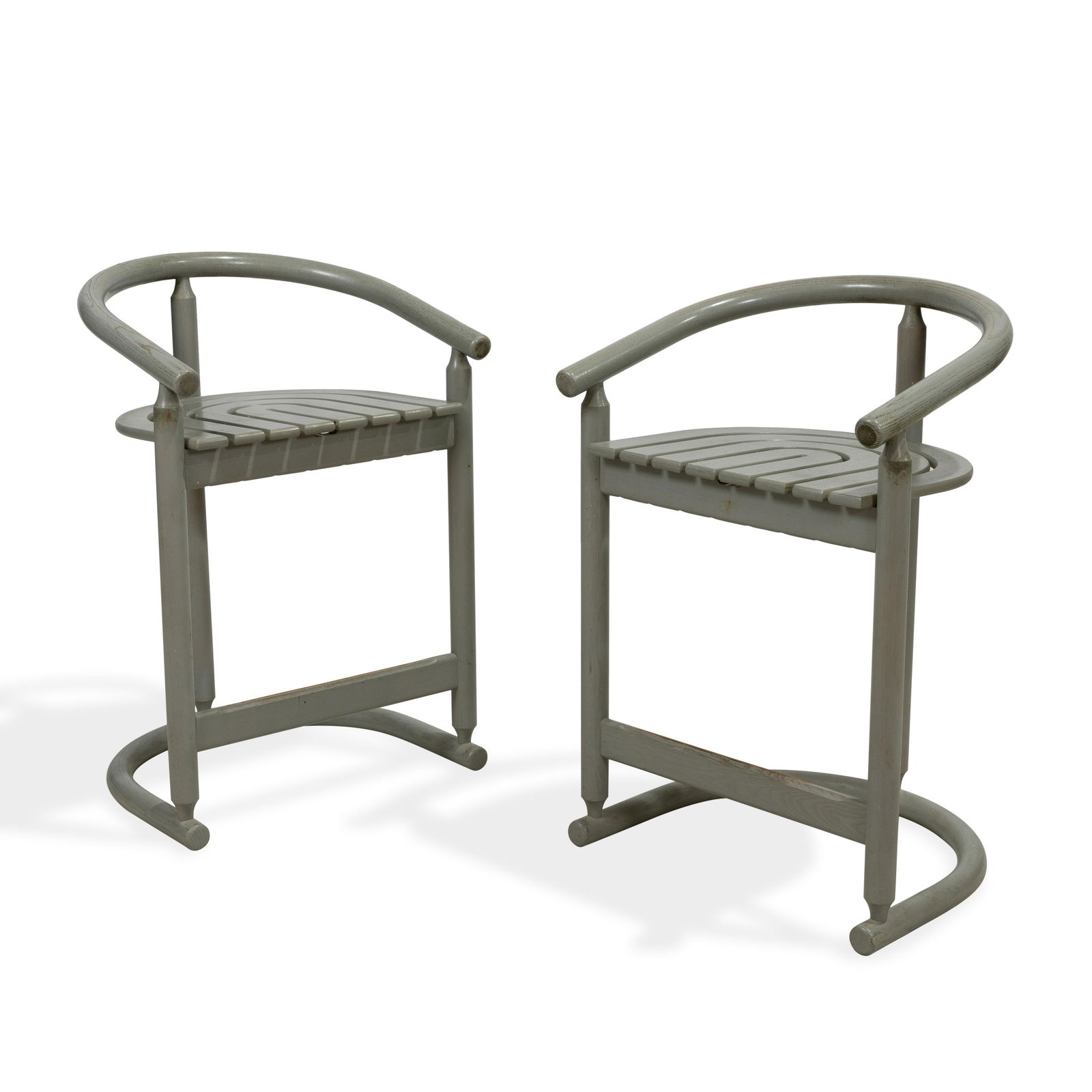 Oak Stools - Pair (1 of 2)