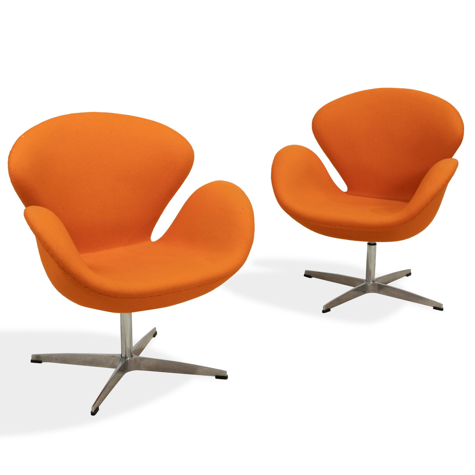 Arne Jacobsen Style - Swan Chairs - Pair (1 of 3)