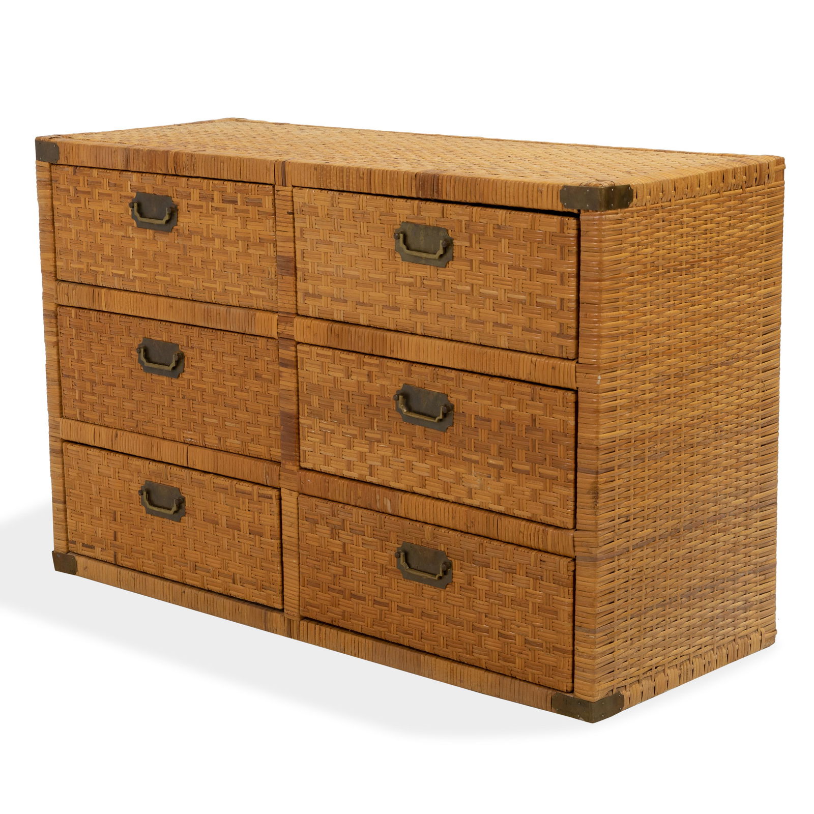 Bielecky Bros Style Wicker Double Dresser (1 of 3)