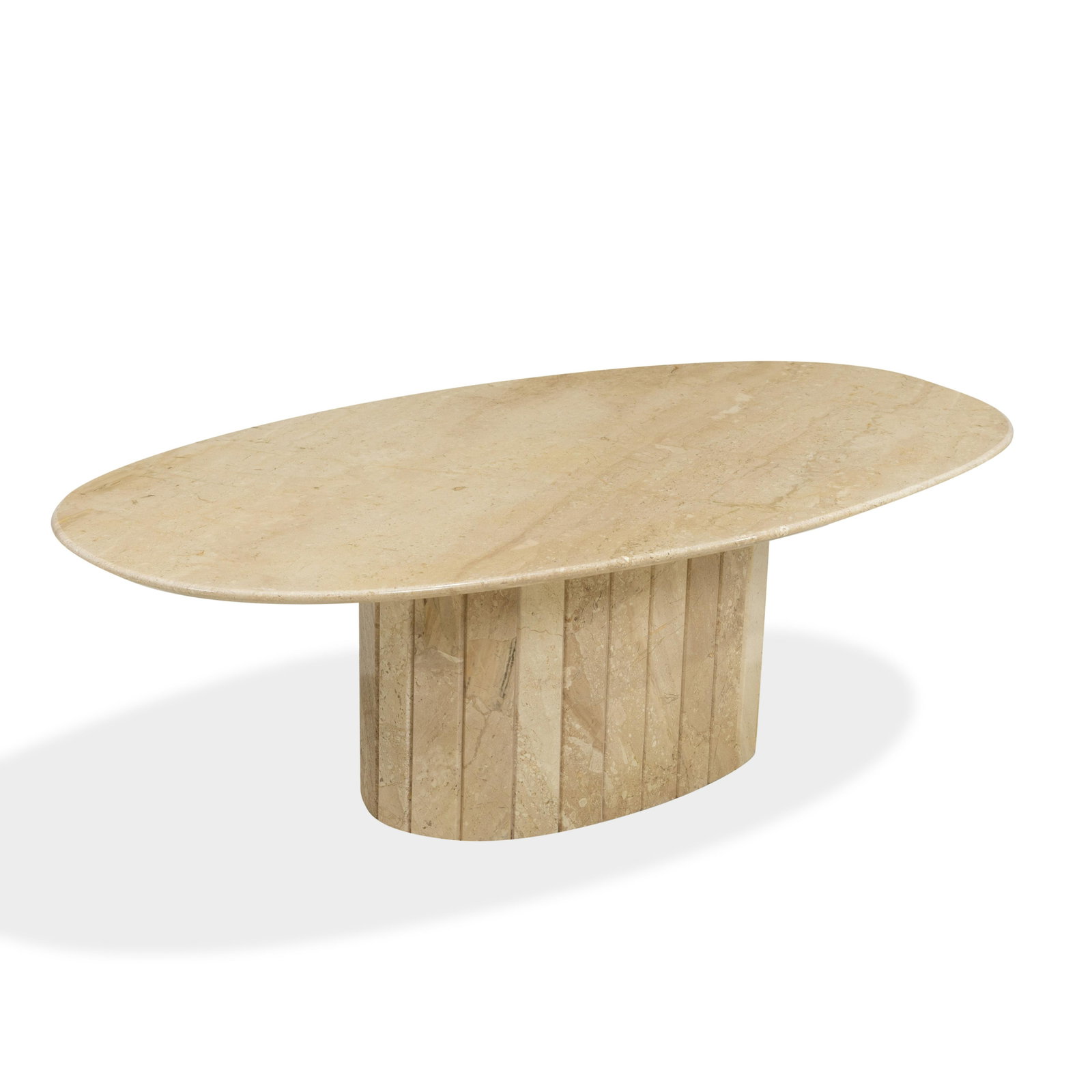 Marble Coffee Table: Description - A marble coffee table. Dimensions - 16" x 51" x 28"