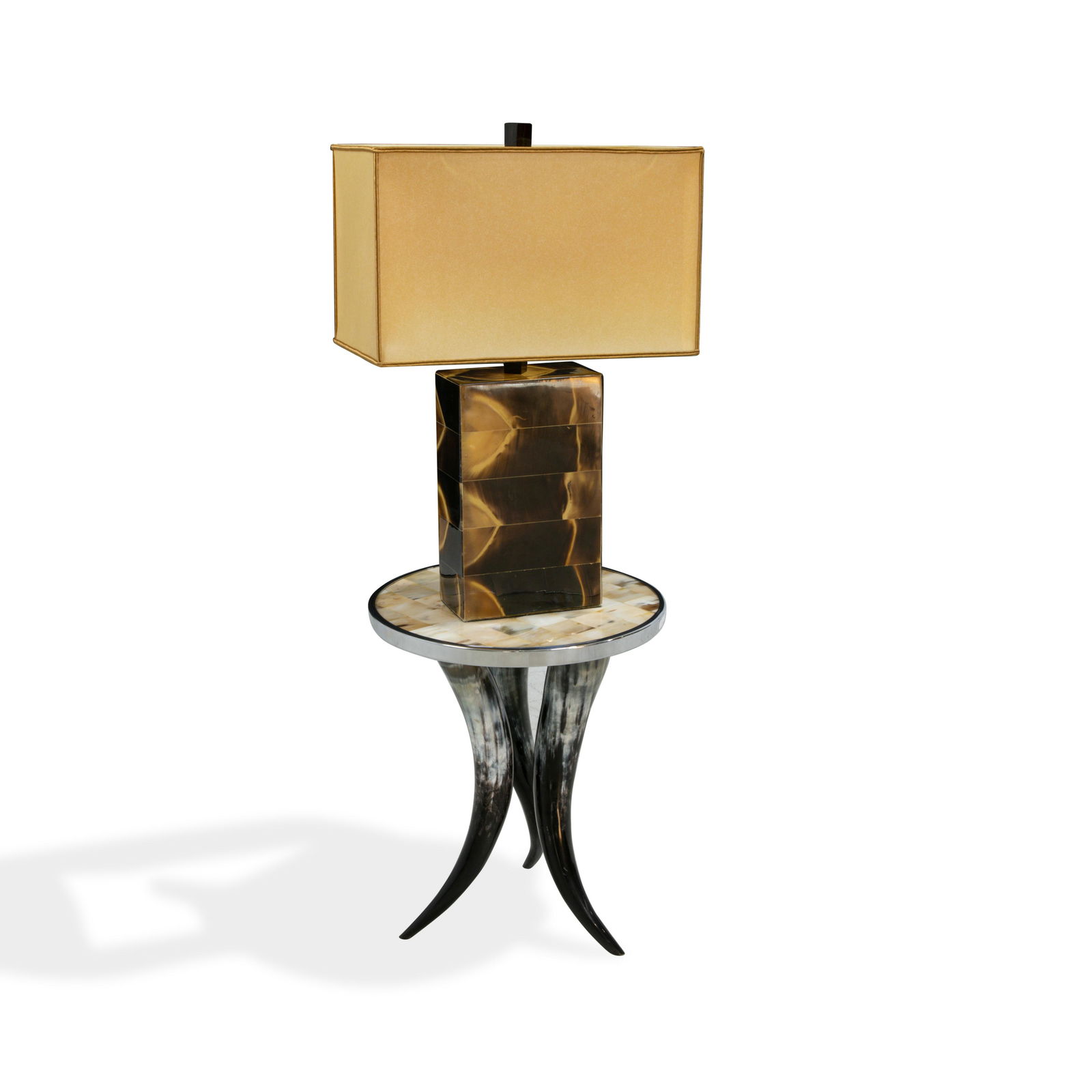 Horn Table and Lamp (1 of 4)