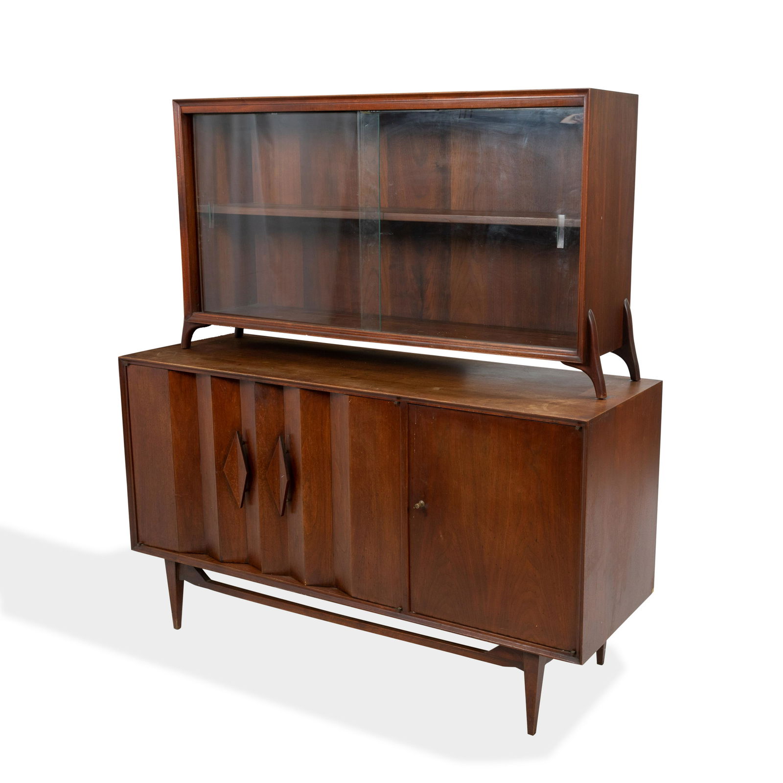 Two Part Walnut Credenza (1 of 6)