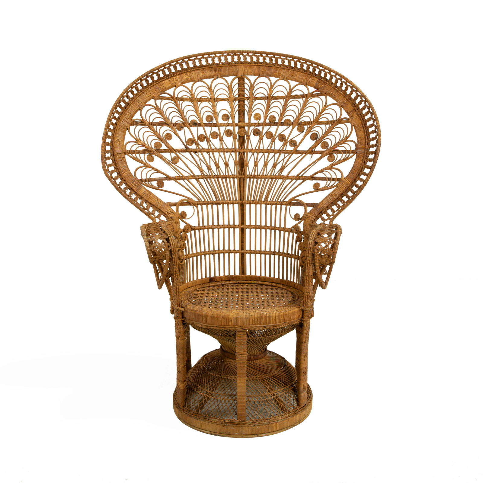 Vintage Rattan Peacock Chair