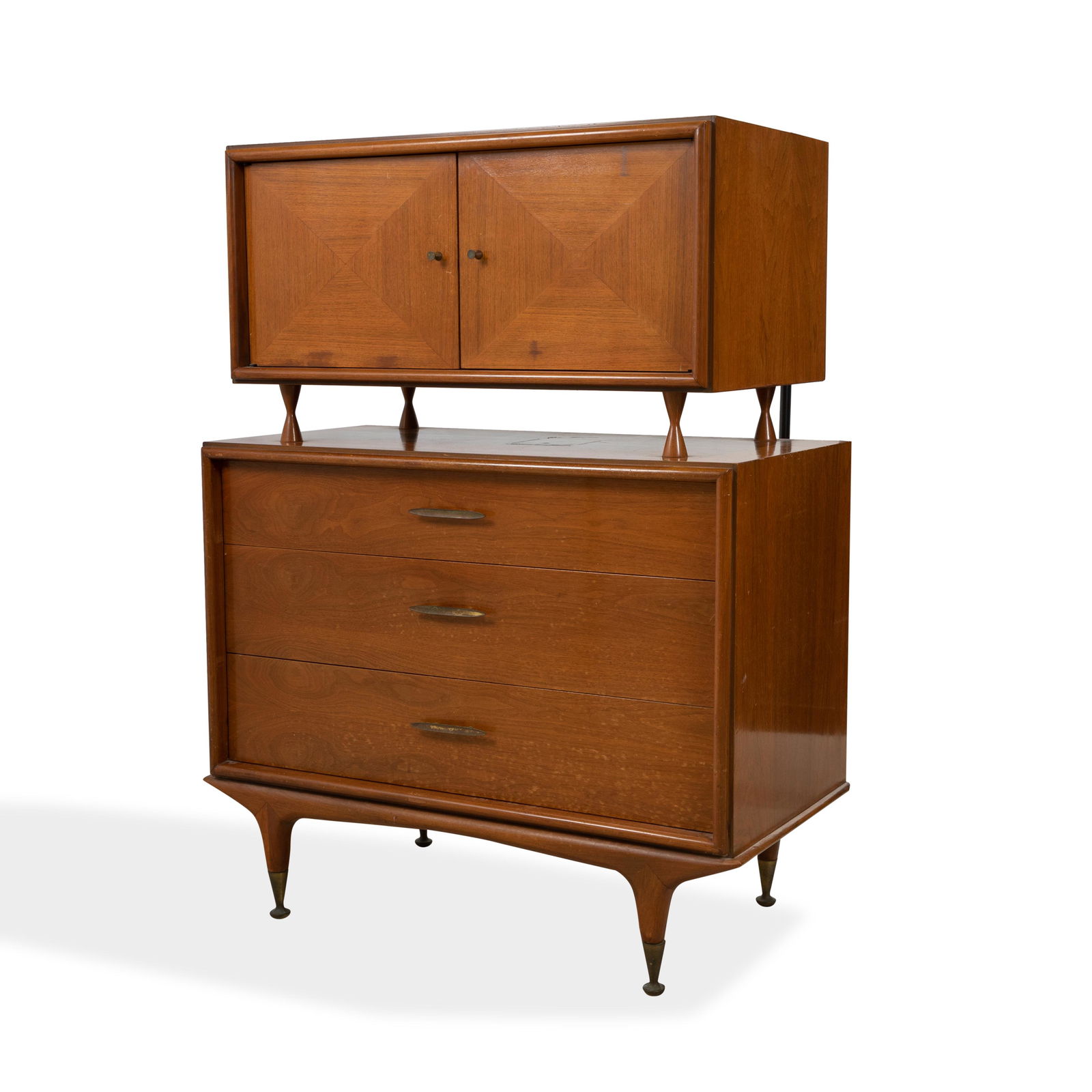 Two Tier Walnut Dresser (1 of 8)