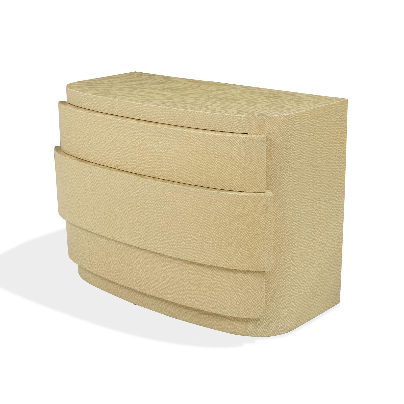 Manner of Karl Springer - Faux Snakeskin Chest (1 of 3)