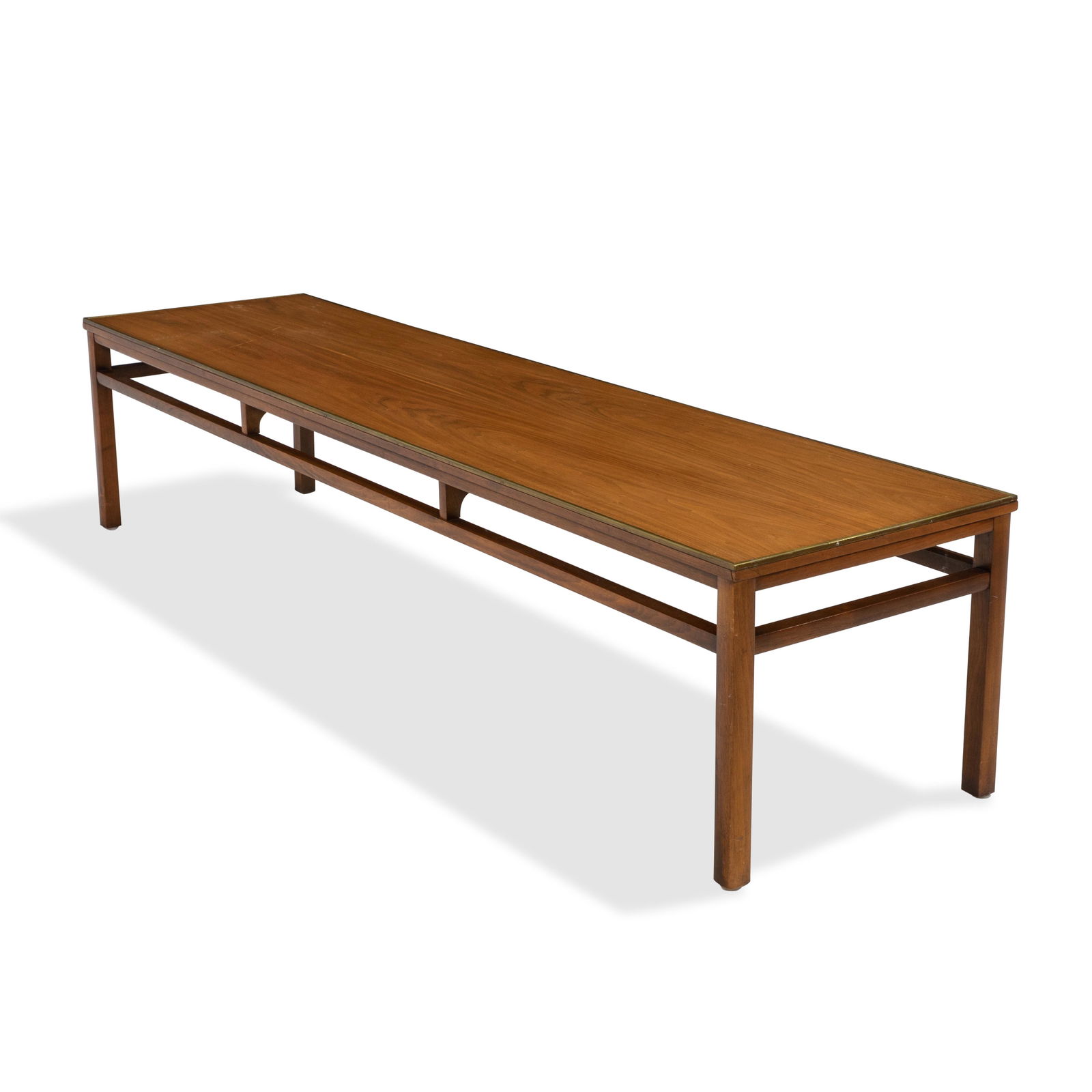 Imperial Walnut and Brass Coffee Table (1 of 5)