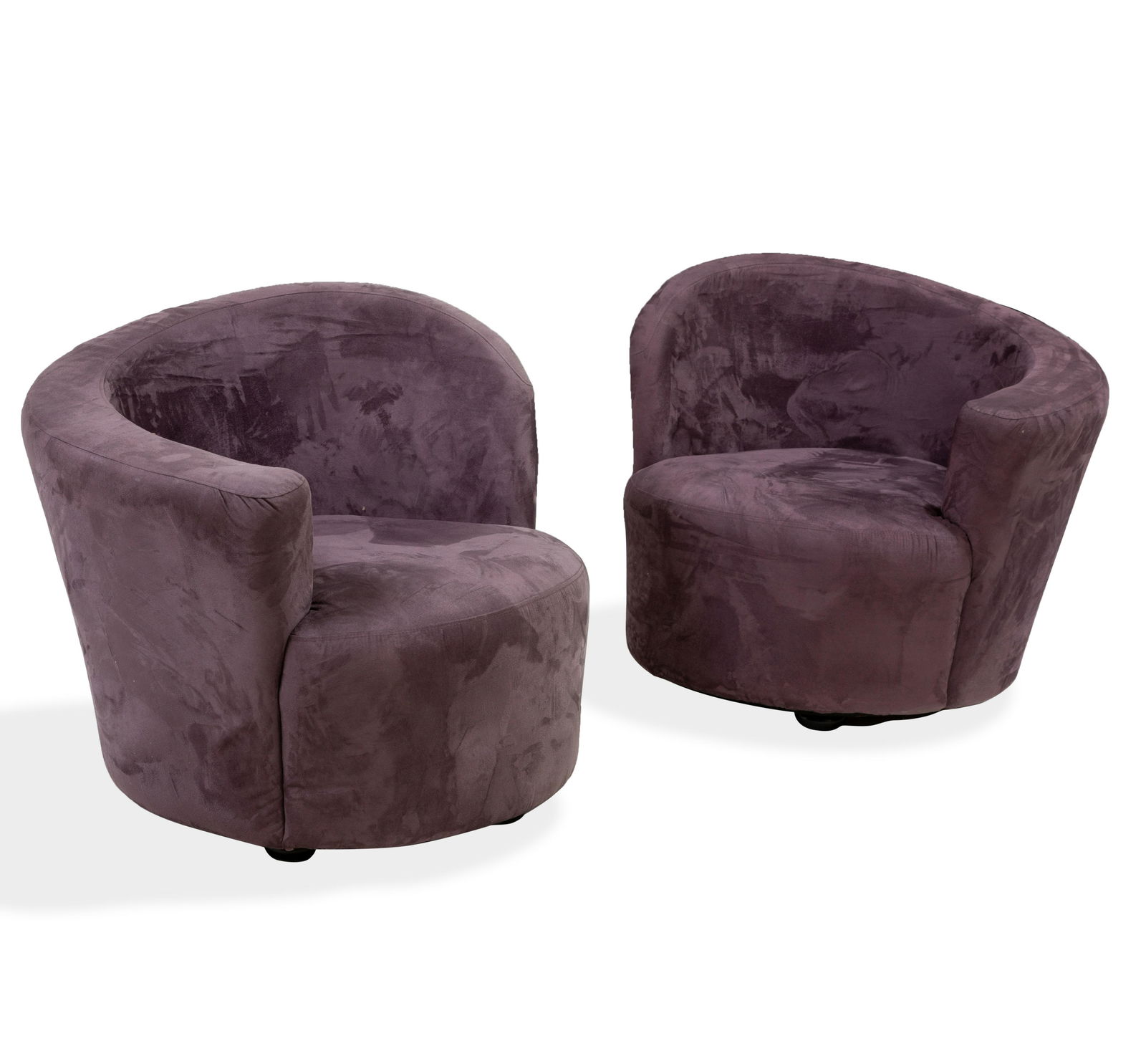 Kagan Style Swivel Chairs - Pair (1 of 3)