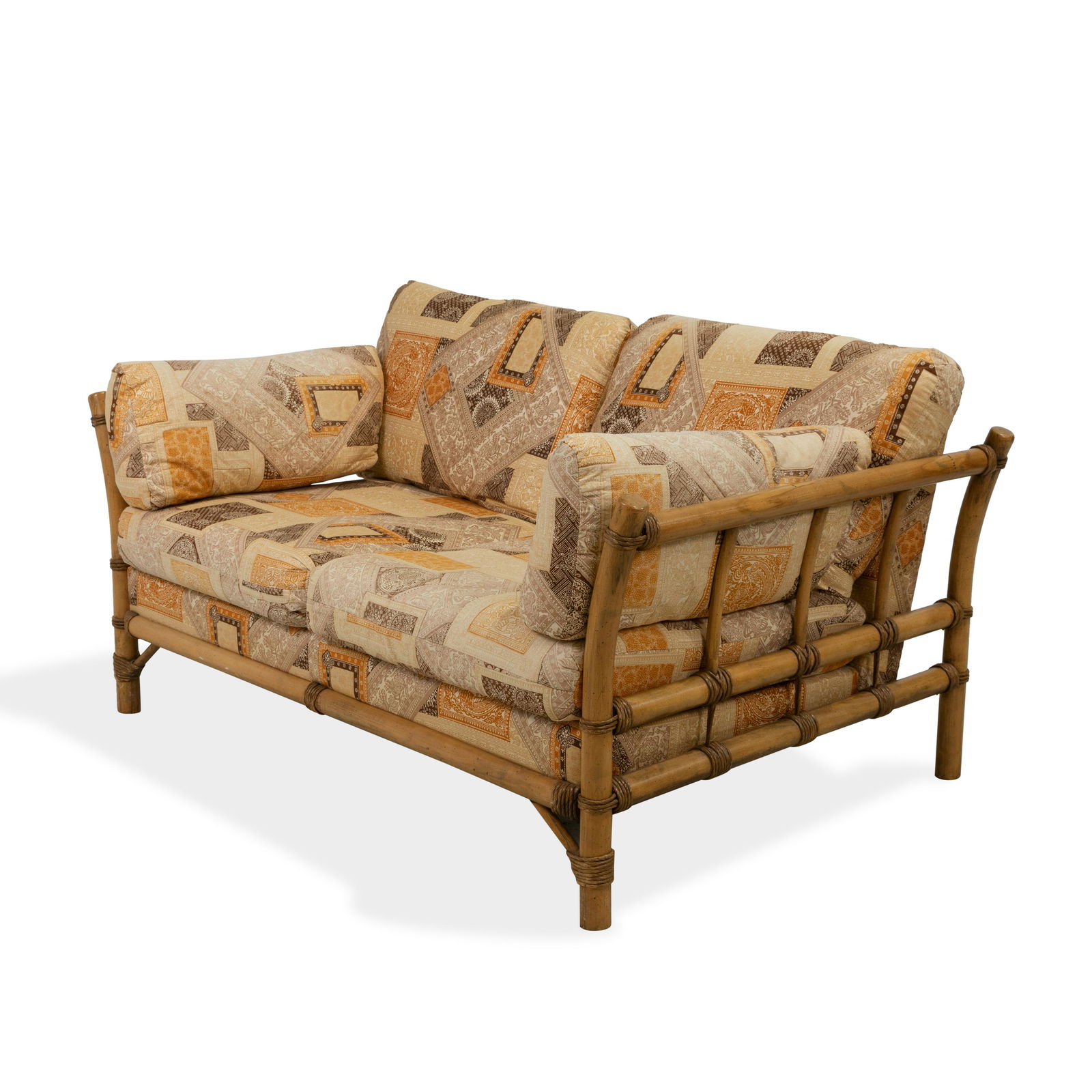 Bamboo style Sculpted Loveseat (1 of 2)