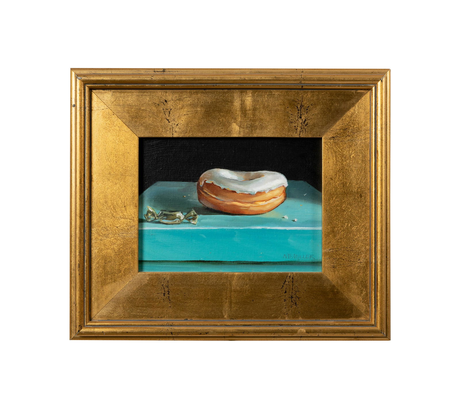 Nancy Bea Miller - Oil on Board Vanilla Doughnut (1 of 3)