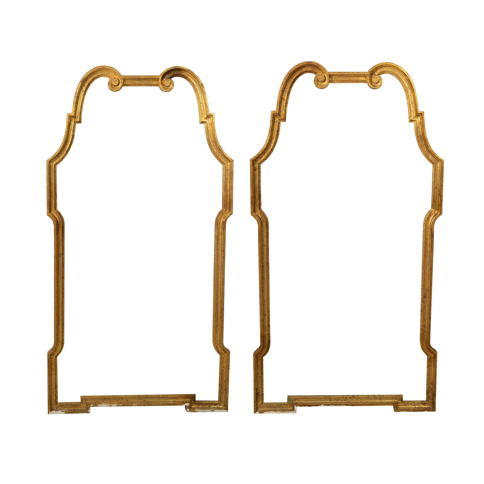 Gold Leaf Shell Carved Frames - Pair (1 of 4)