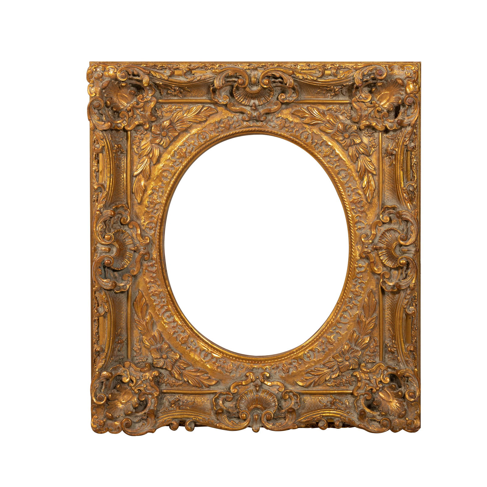 Victorian Style Oval Gold Leaf Frame (1 of 7)