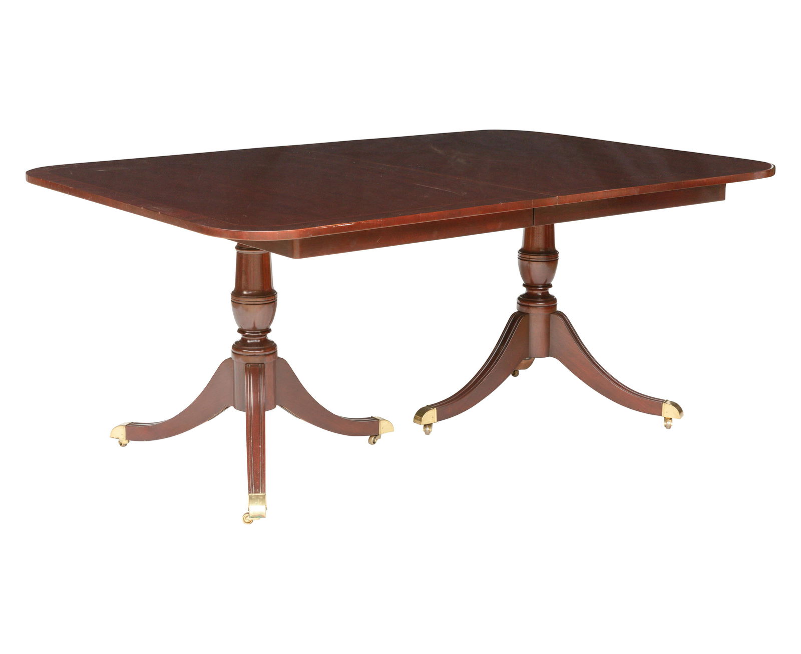 Banded Mahogany Dining Table (1 of 5)