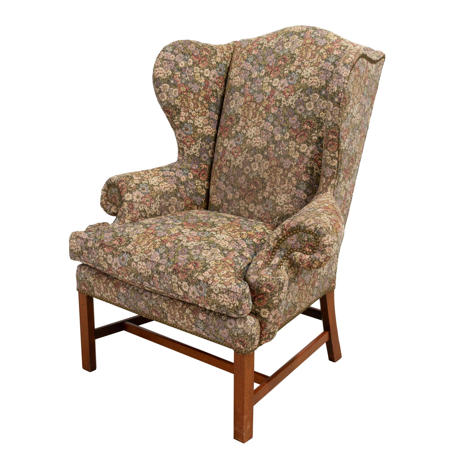 Wingback Chair: Description - Wingback chair. Dimensions - 48" x 42" x 34"