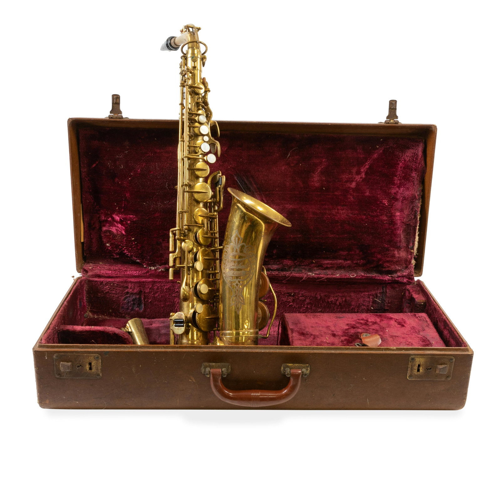 Brass Saxophone: Description - Brass saxophone.