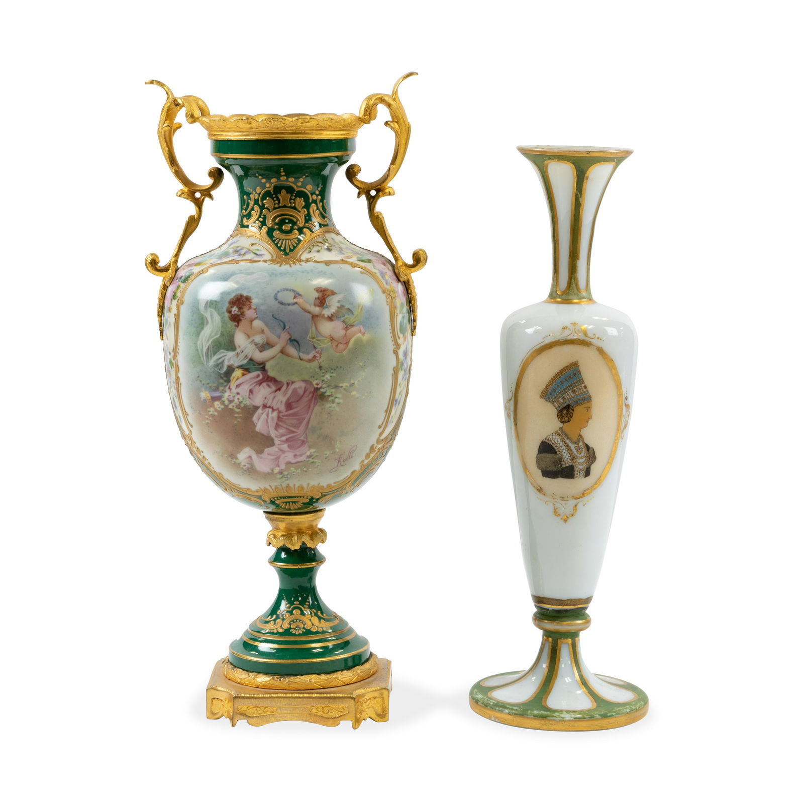 Sevres Urn and Portrait Vase (1 of 5)
