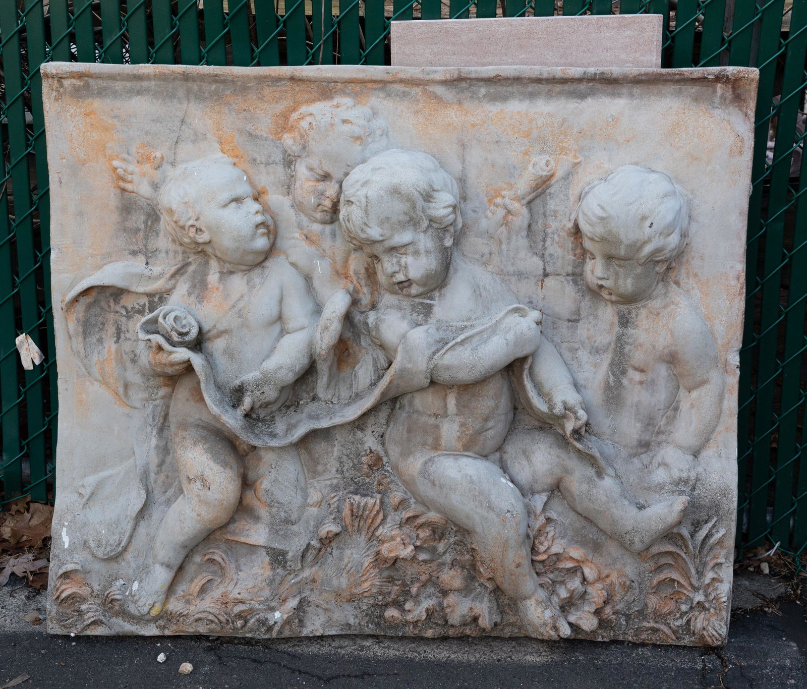 Cast Stone Figural Plaque (1 of 5)