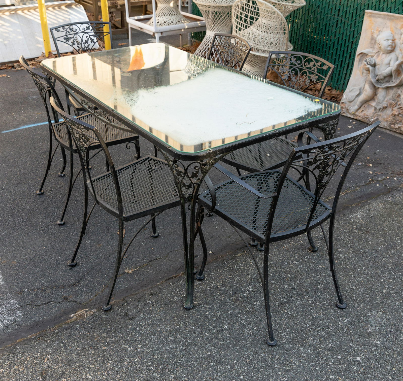 Woodard - Iron Ivy Patio Set - 7 Piece (1 of 3)