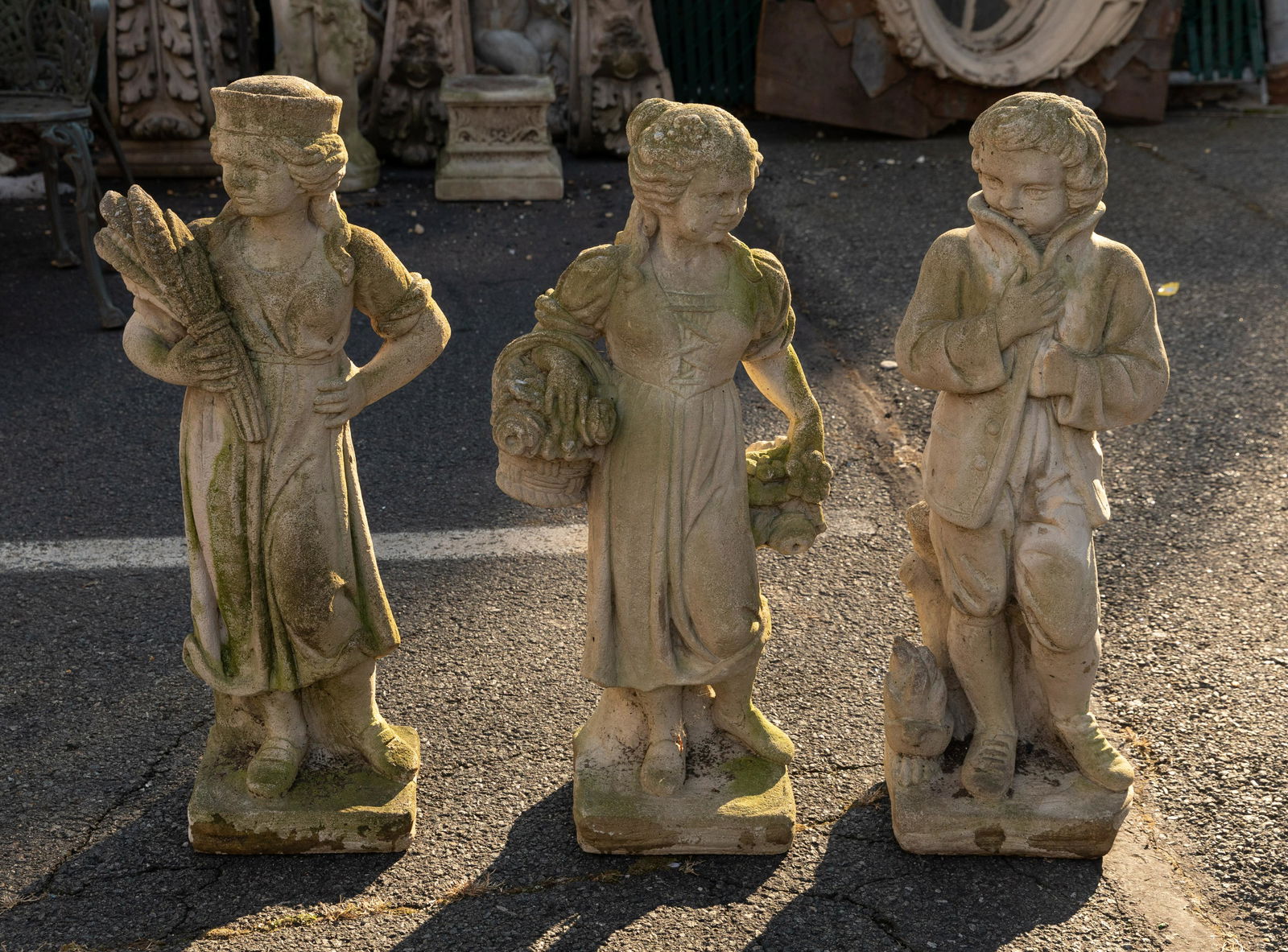 3 Cement Figures (1 of 4)