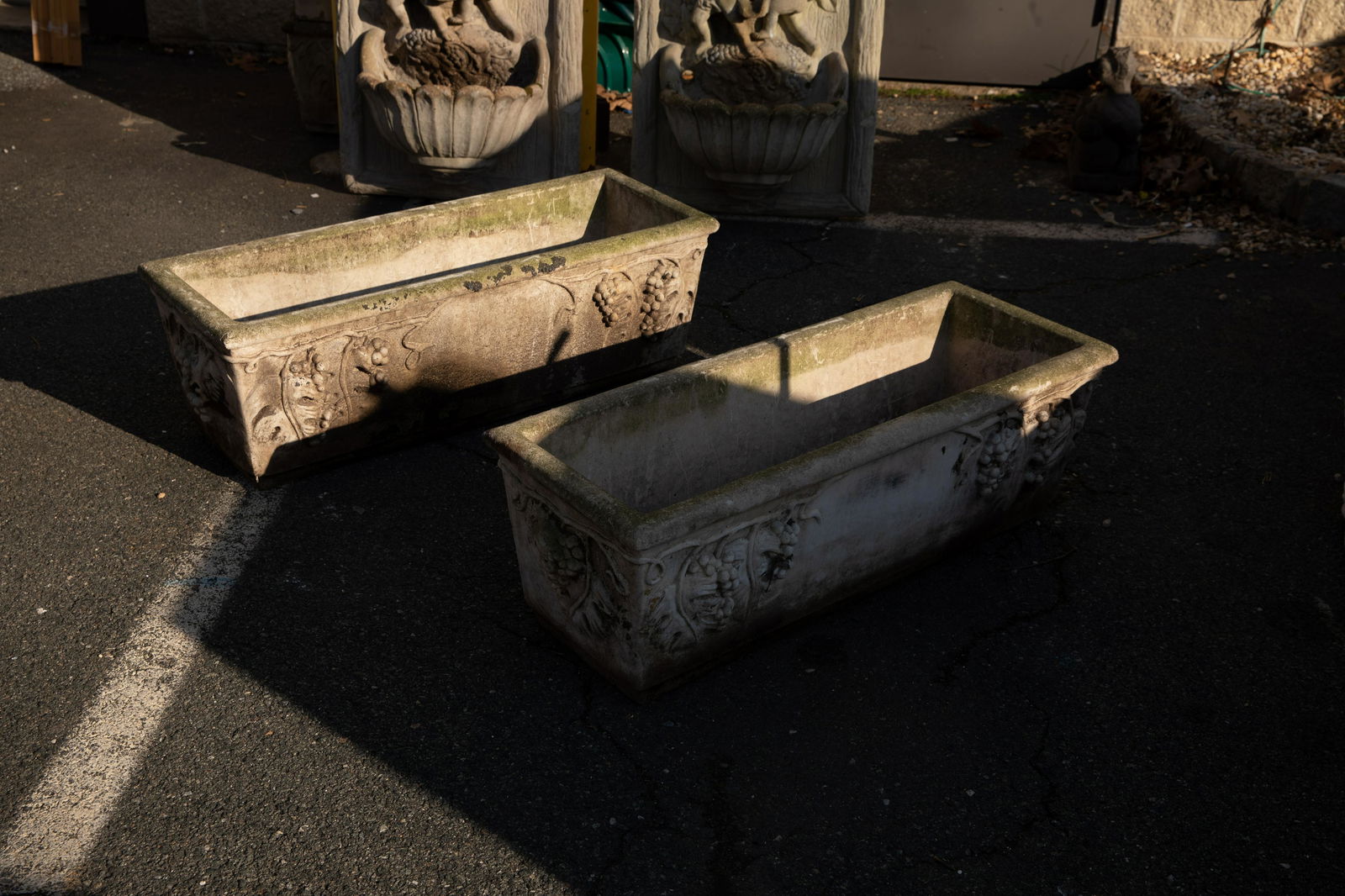 Large Cement Planters (1 of 3)