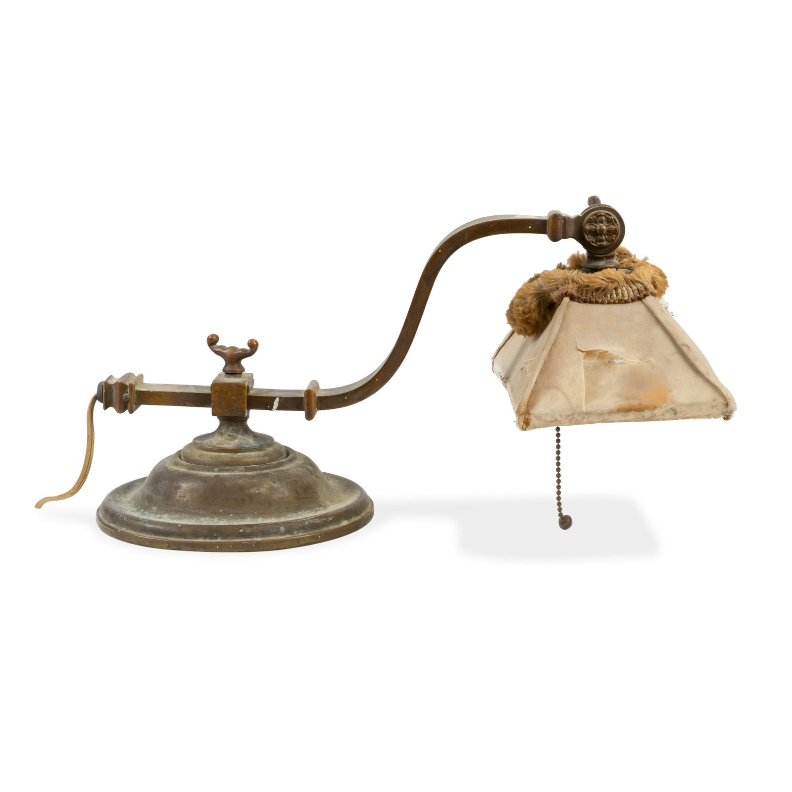 Bronze Piano Lamp: Description - Bronze piano lamp. Dimensions - 8.5" x 16" x 8"