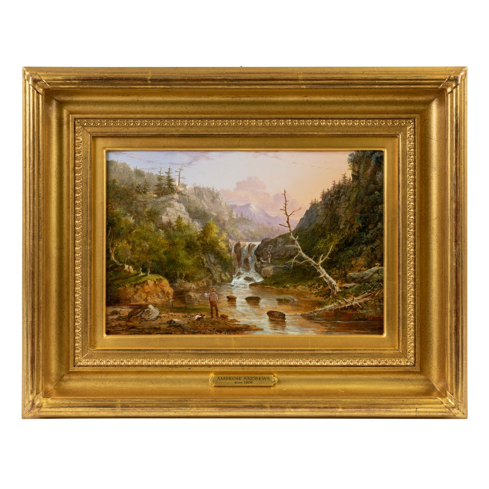 Ambrose Andrews - Landscape Oil on Canvas (1 of 5)