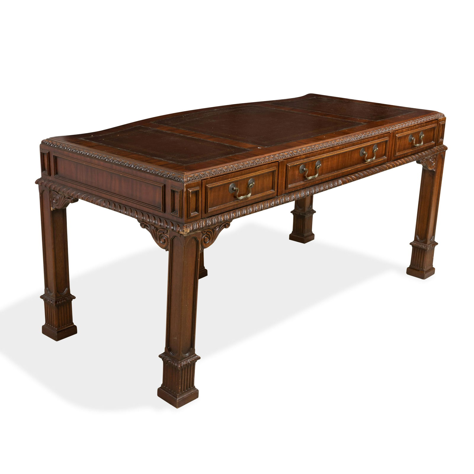 Chippendale Style Mahogany Desk (1 of 4)